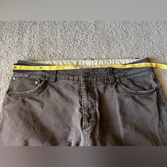 KUHL Rydr Pants Mens 38x30 Brown Canvas Utility Work Pant Straight Leg - Picture 7 of 11